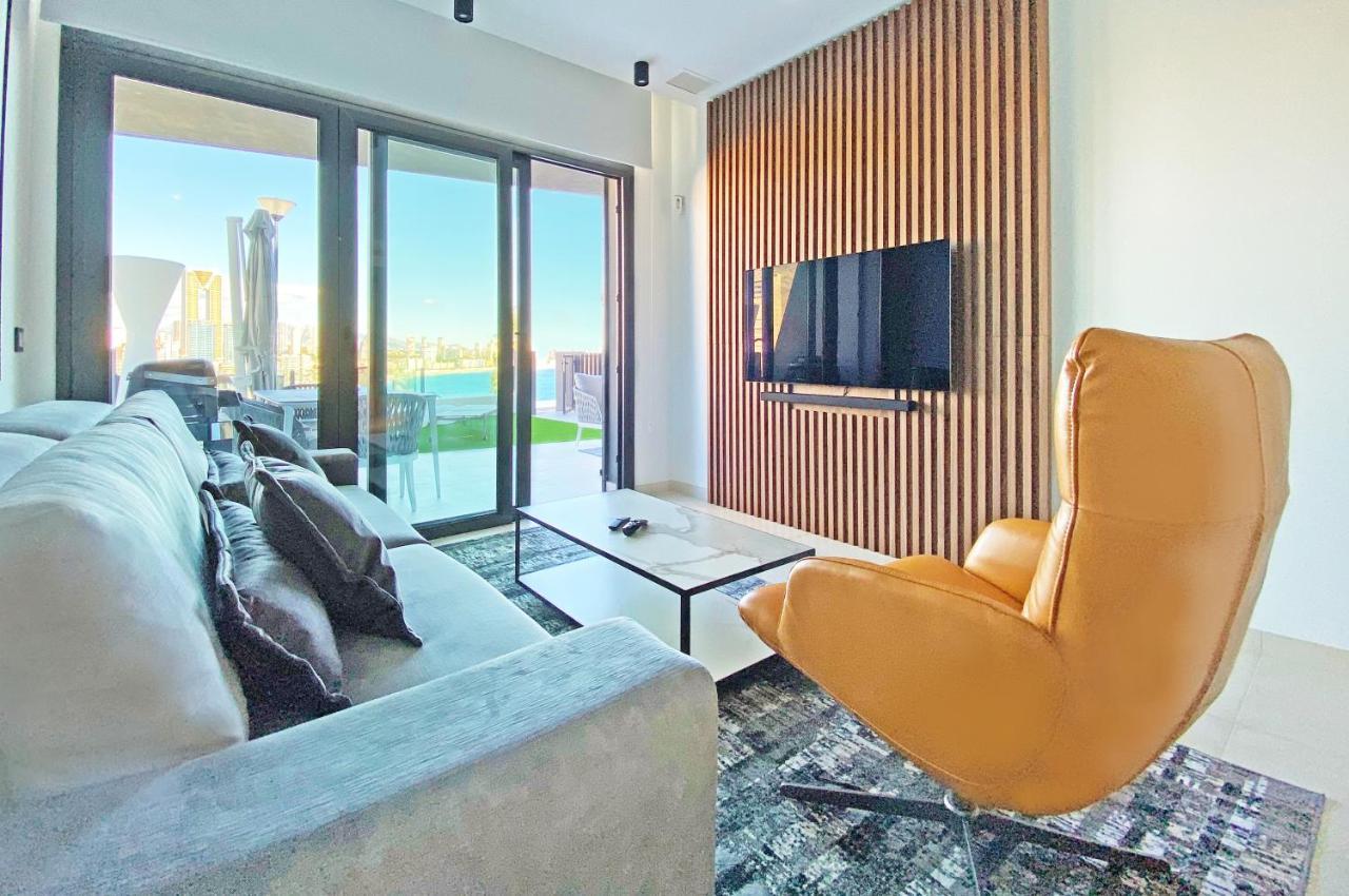 Luxury Apartment With Private Hot Tub By Poniente Beach Benidorm Extérieur photo