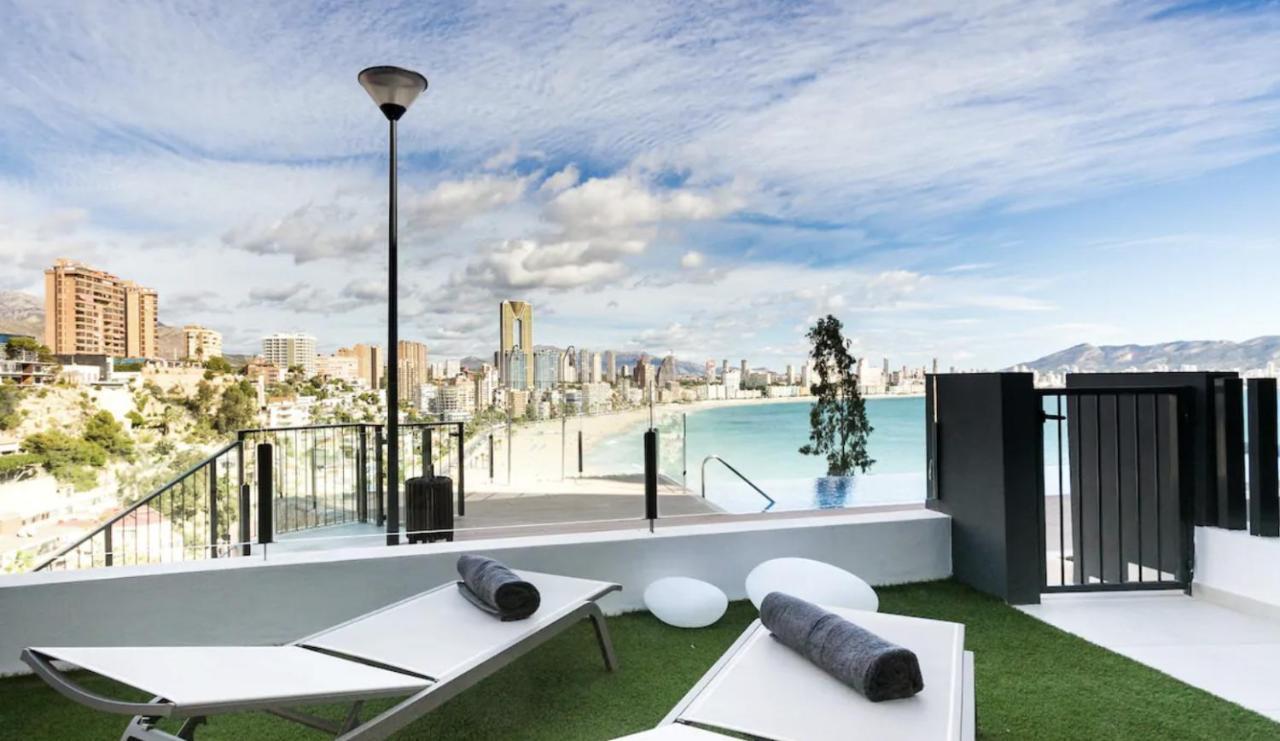 Luxury Apartment With Private Hot Tub By Poniente Beach Benidorm Extérieur photo